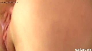 Blonde Nympho Fucks Herself With A Glass Dildo