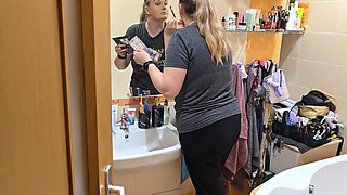 Watching My Wife Get Ready She Looks so Good - Mirror Makeup Routine