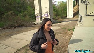 Martin Gun’s Italian Brunette Passion in Public