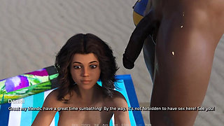 My Hotwife - Gameplay - Roleplay - Wife in Gym Shower & Wife Sunbath Nudist Beach