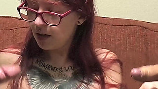 Tiny Vixen Doll Haven Moss Has Her First Threesome with Two Guys