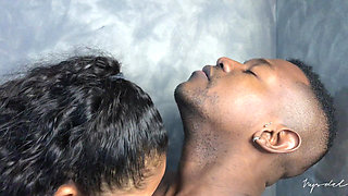 POV Brunette Swallows Her Stepbrother's Whole Cock -amateur Couple- Nysdel