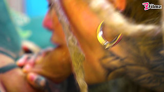 Sexy Alt Dreadhead Girl Rides a Big Cock with Her Ass