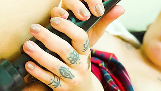 College Girl Solo Fuck Machine - Pussy Pounding