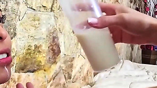 Enema Lesbian Swallow Games - Swallow the Milk Directly From the Source