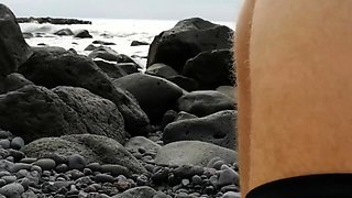 Sucking and Fucking on the Beach - Outdoor Teen Amateur Blow