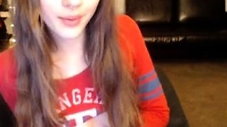 Cute blonde amateur webcam teen masturbating