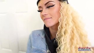 Blonde Cuties Lola And Sassy Suck Cock And Ride For Cum Swallowing Pleasure
