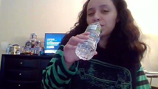 Emo teen Becka solo webcam masturbation