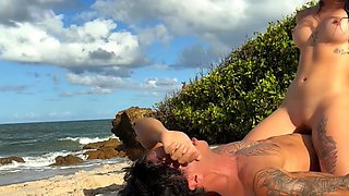 I was caught having fucky-fucky totally bare on the beach