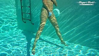All Natural MILF Julia North Underwater Anal in the pool