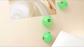 Football World Cup Anal,toy Ball in the Ass,pissing Fisting, World Cup in the Ass