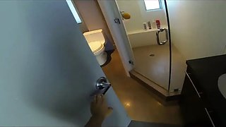 POVD Hot teen fucked in bath in high-rise in POV