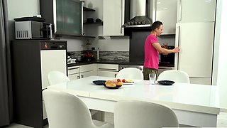 Stepson trying to please big ass stepmom