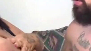 Kissing and Sucking the Breasts and Belly of the Big, Sexy Woman