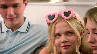Melody Marks, Kenzie Taylor  Parker Ambrose in First College Lesbian Threesome