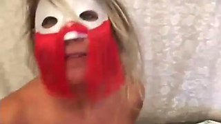 Amateur whore hardcore with a mask