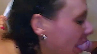 Sluts Get Their Faces Flooded in Massive Bathroom Bukkake - Ggg