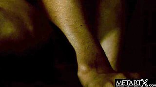 Femme's hard nipples clip by MetArt X