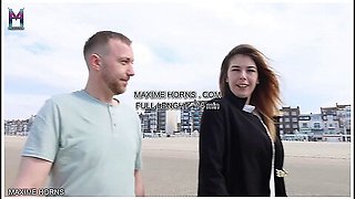 Maxime Horns - French Bisexual Vlog Beach Outdoor Exhib Blowjob Sucking And Stroking With No Shame
