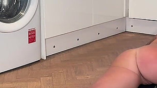 Nude Kitchen Yoga with View of My Perfect Ass