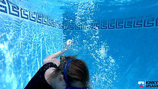 Underwater Wetsuit & Mask Fetish Filling, Bubbles & Breath Control