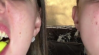 Raw Chew Bite Swallow Tease POV