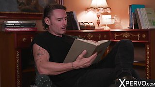 Engaging Marcello Bravo and Kama Oxi at big cock clip