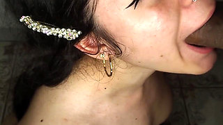 Slutty and Horny Doll Wants to Swallow Cum - Amateur Blowjob