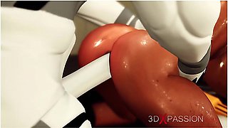 Extreme Sex In Restraints. Big Tits Beauty Likes To Be Fucked Hard