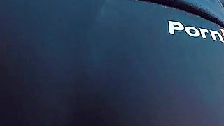 I Rubbed His Cock with My Tight Black Shorts and His Penis Started Leaking