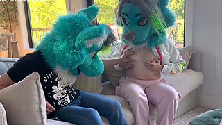 Sneaking Around To Fuck My Furry Step Sister During Family