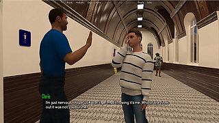 A Life Worth Living - Gameplay - Roleplay - Public Toilet Gloryhole Blowjob in Front of Husband