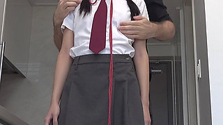 Shibari Video - Asian Schoolgirl in Ropes Gets Magicwanded