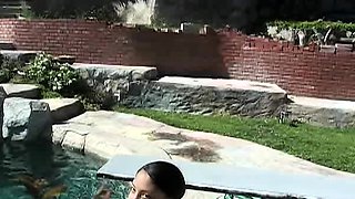 Amateur real small titted party teen slammed in gym class