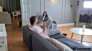Gymnast Lara Frost Takes Deep Anal Pounding from Petite Milf Nick Whitehard with Cum Drenching Her Feet