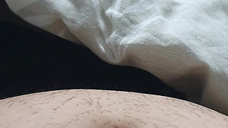 Step mom without shame pulled out step son dick in erection for a handjob