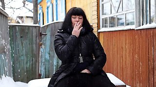 Pantyhose, outdoor, mature