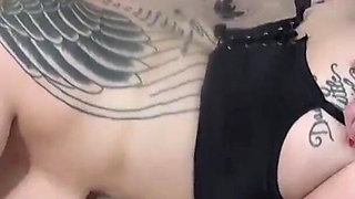 Claire and Gina's strap-on fun