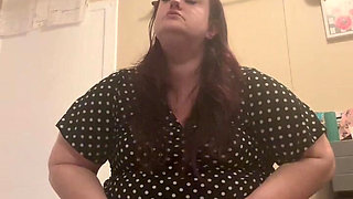 PAWG BBW Clogs the Toilet Due to Holding Everything for Hours: with Lots of Farts and the Sound of Her Using the Restroom or Bat