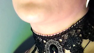 Cute curly brunette solo webcam masturbation