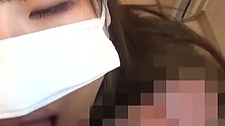 Ten Amateur Girls Wearing Masks Perform Lewd Fellatio