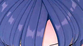 Hayase Yuuka Blowjob Blue Archive Hentai Mmd 3D Blue Hair Color Edit Smixix