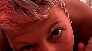 She Loves Licking My Bald Balls and Swallowing My Cum