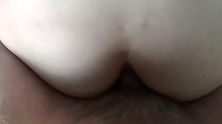 Skinny brunette gets both holes pumped by the river POV