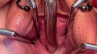 Sklavin S Fucks Her Piss Hole and Cervix at the Same Time