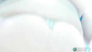 An awesome poolside masturbation with a busty BBW Cat Bangles