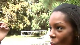 Horny black sluts have orgy poolside