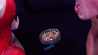 Numerous Cigarette Human Ashtray