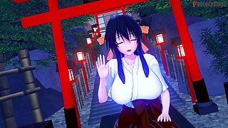 Rias Gremory kimono sex at the festival - DXD NTR Madness Series